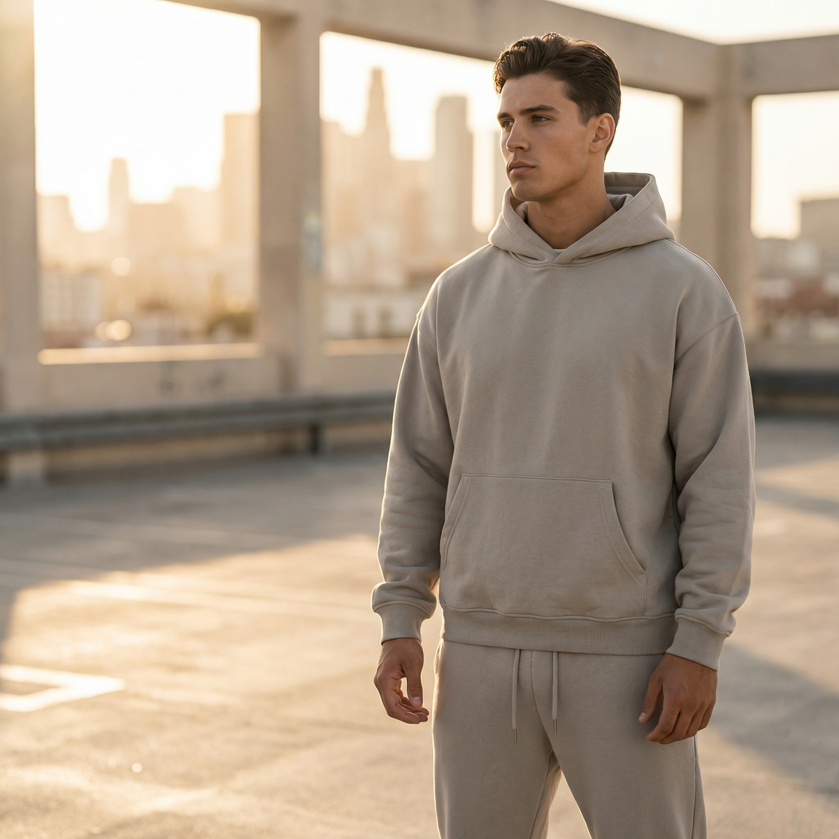 Oversized Hoodie Jogger Set for Men