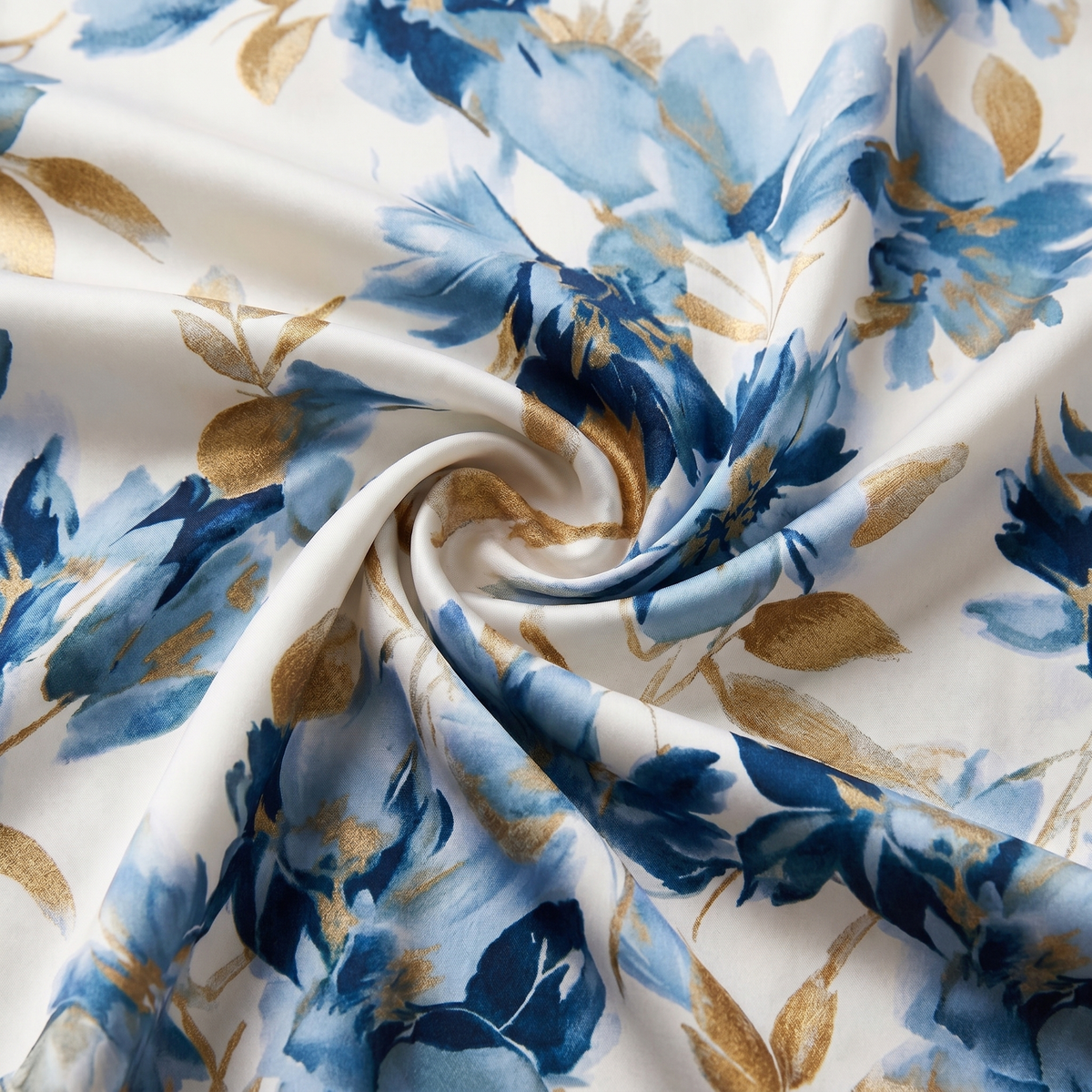 Floral Wrap Waist Midi Dress
