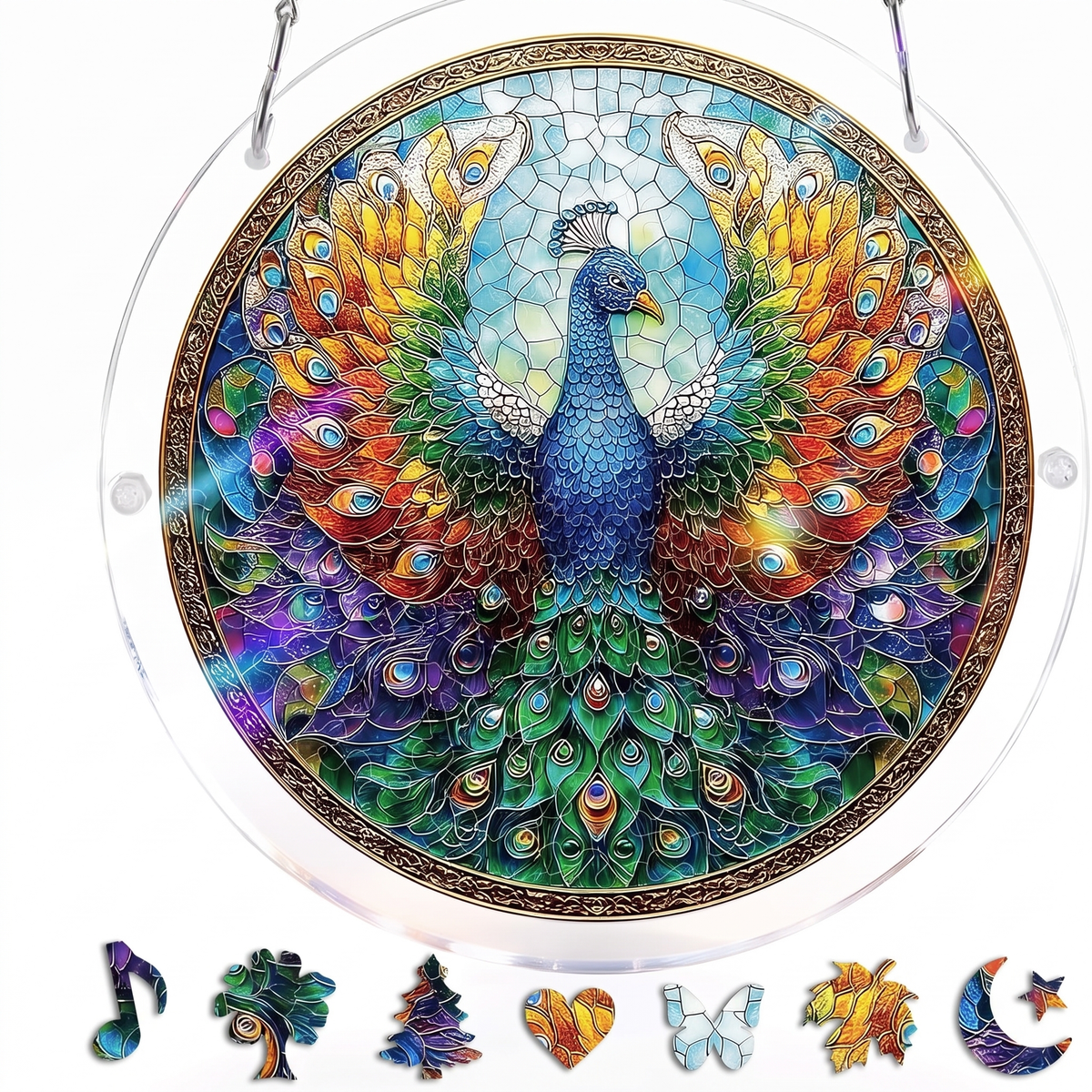 Nordspur | Stained Glass Suncatcher Puzzle for Windows