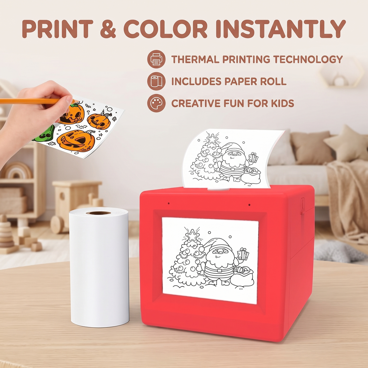 AI Voice-Activated Mini Sticker Printer