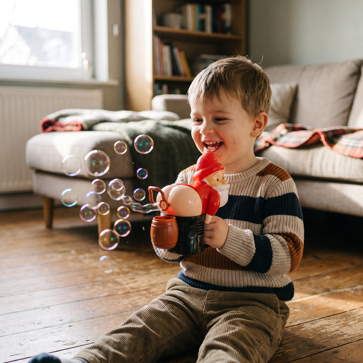 Electric Santa Bubble Blower Toy with Music