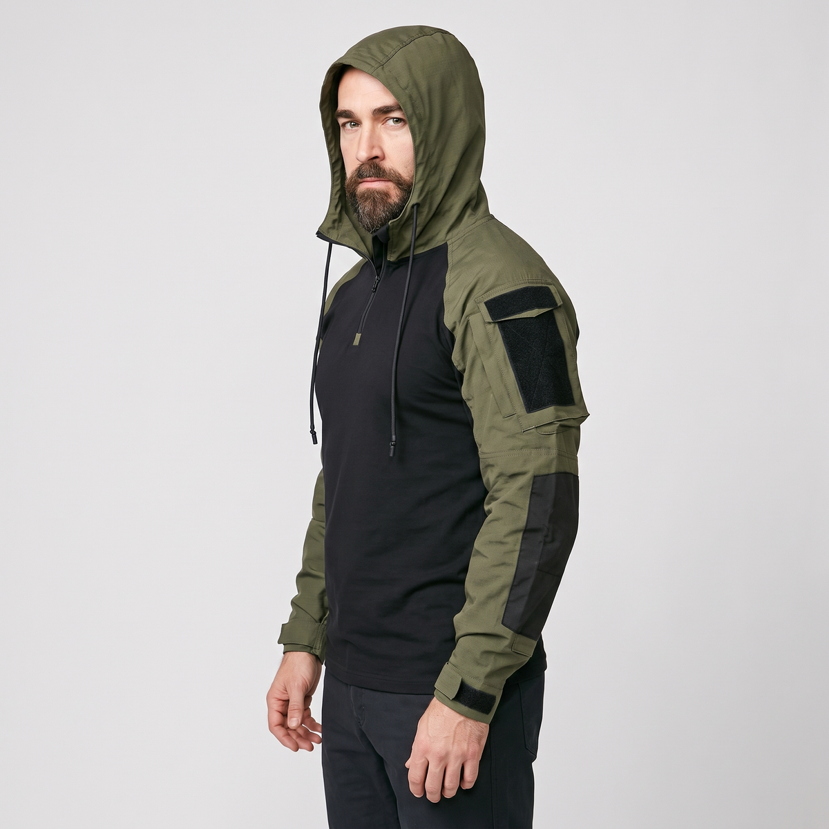 Men's Tactical Quarter Zip Combat Shirt - Fishing Hoodie