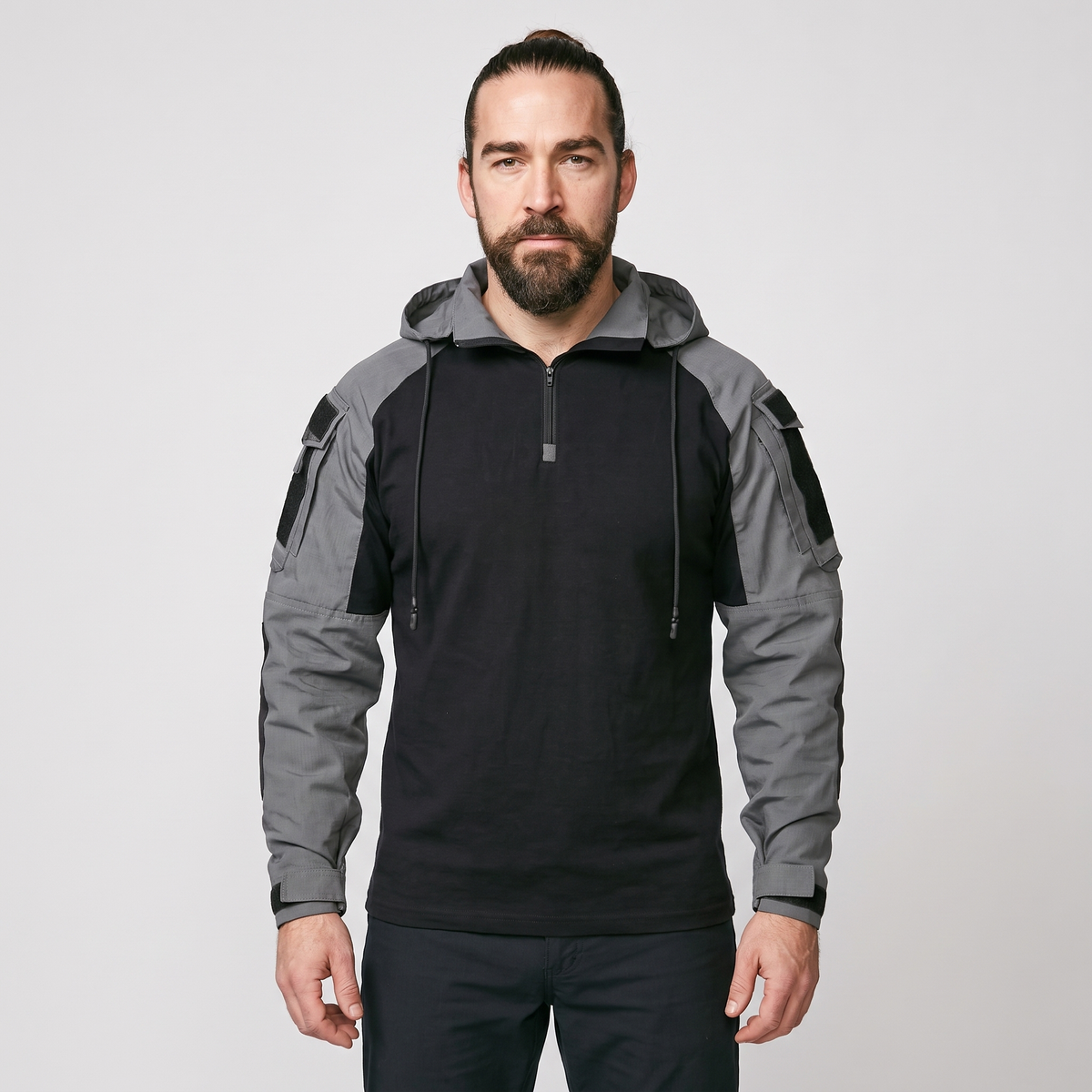 Men's Tactical Quarter Zip Combat Shirt - Fishing Hoodie