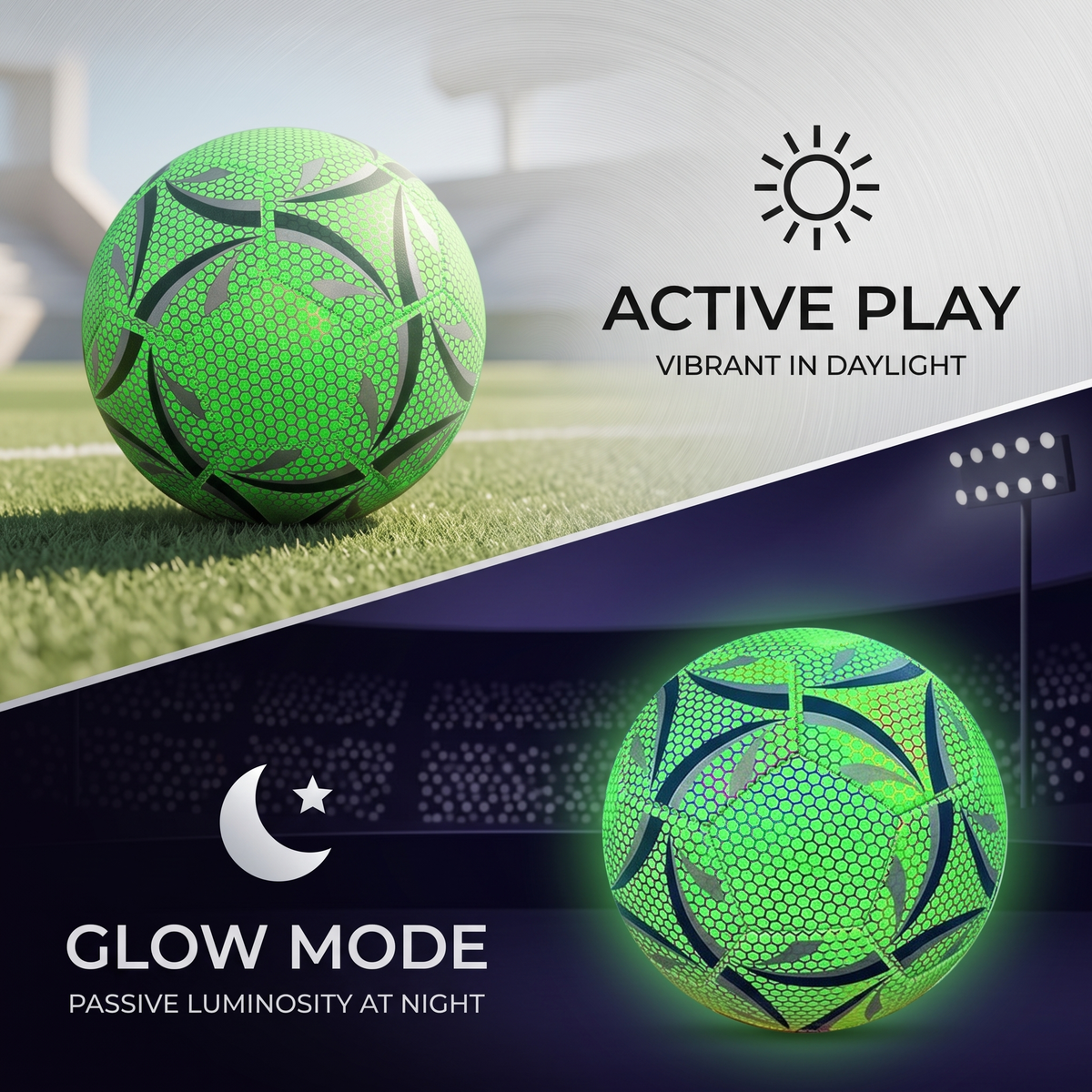 Glow in the Dark Football Ball for Outdoor Football Fun