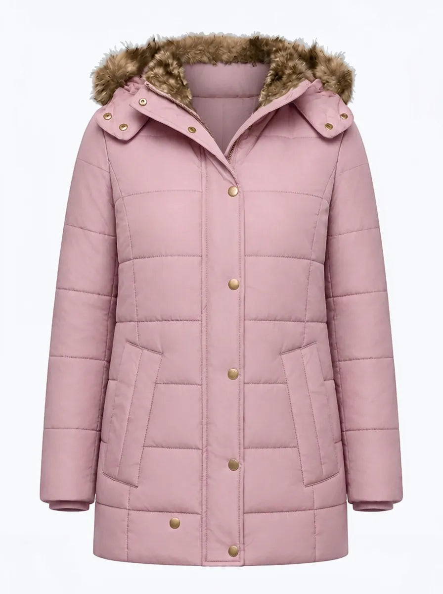 Warm Winter Coat with Fur Lining