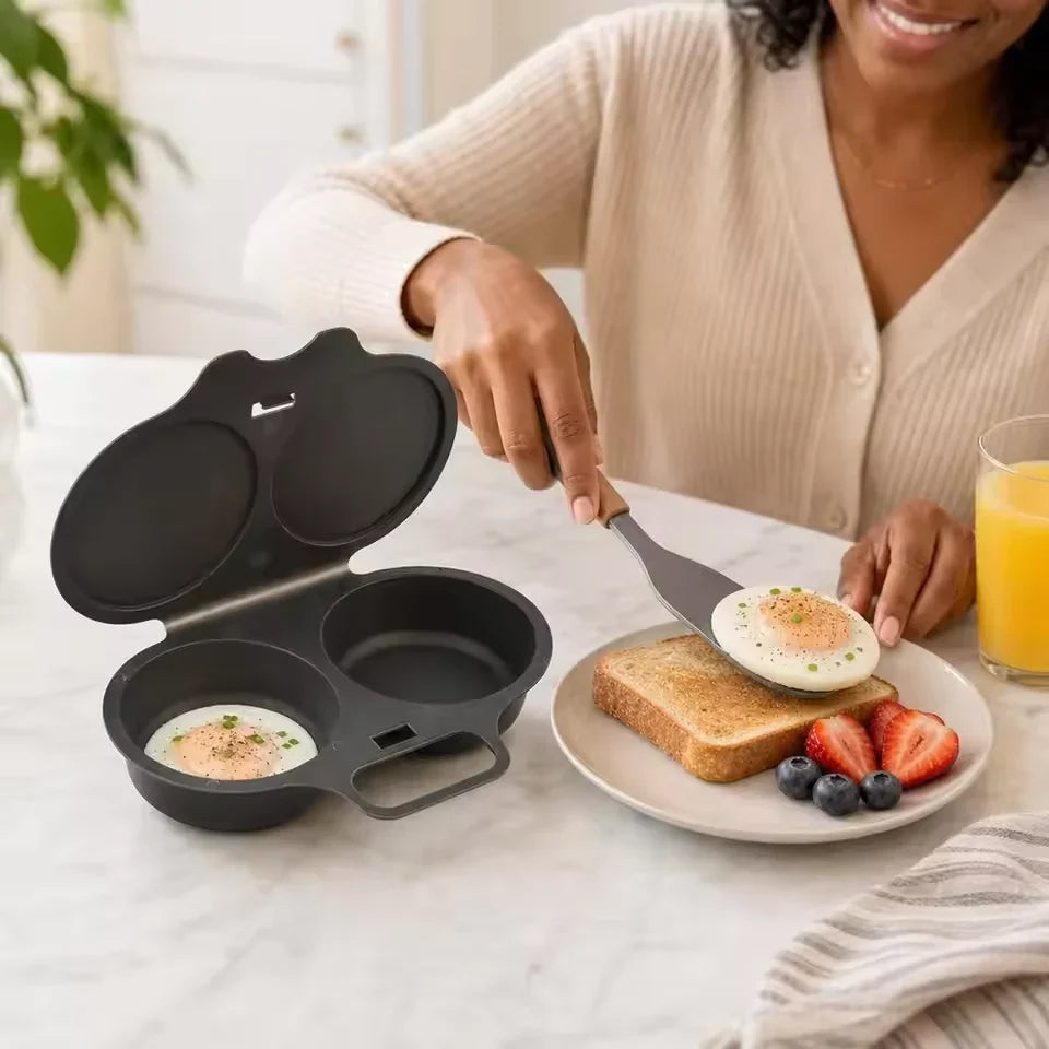 Double Cavity Microwave Egg Cooker