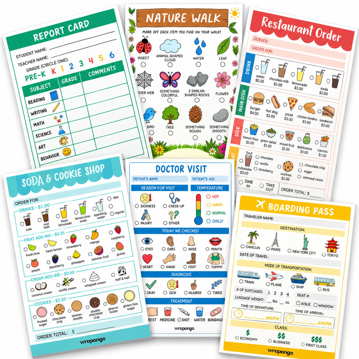 Play Pretend Notepads