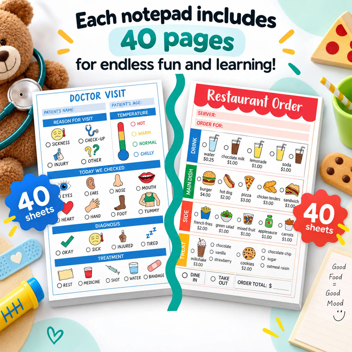 Play Pretend Notepads