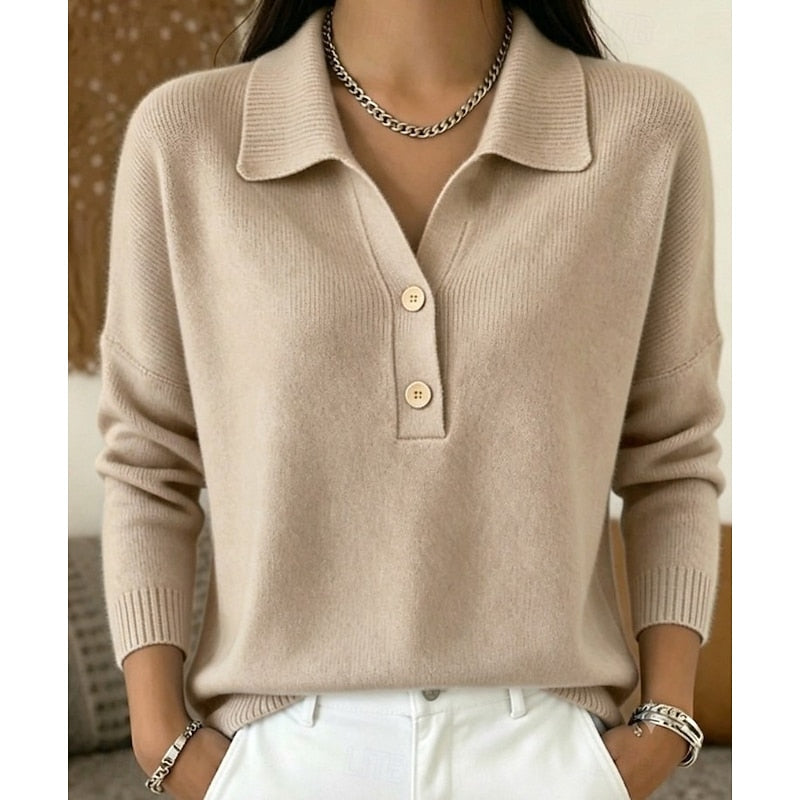Refined Collared Polo Jumper