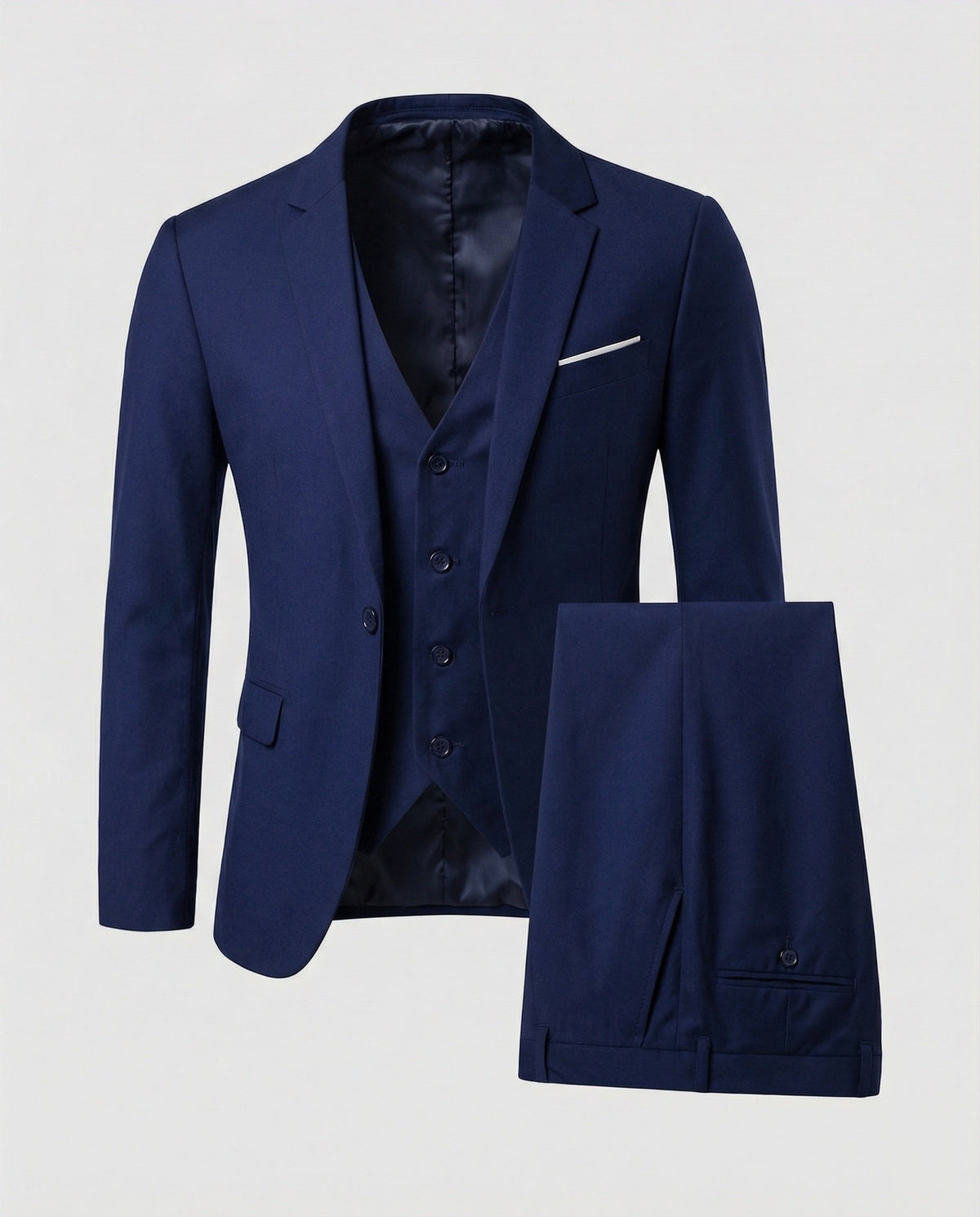 Classic Three-Piece Men's Suit for Formal Occasions