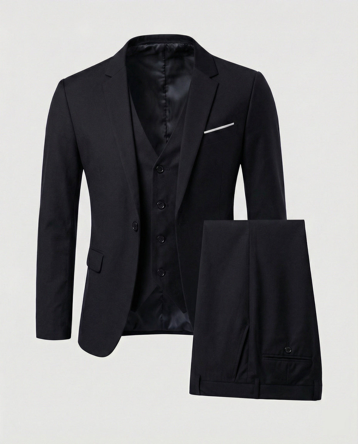 Classic Three-Piece Men's Suit for Formal Occasions