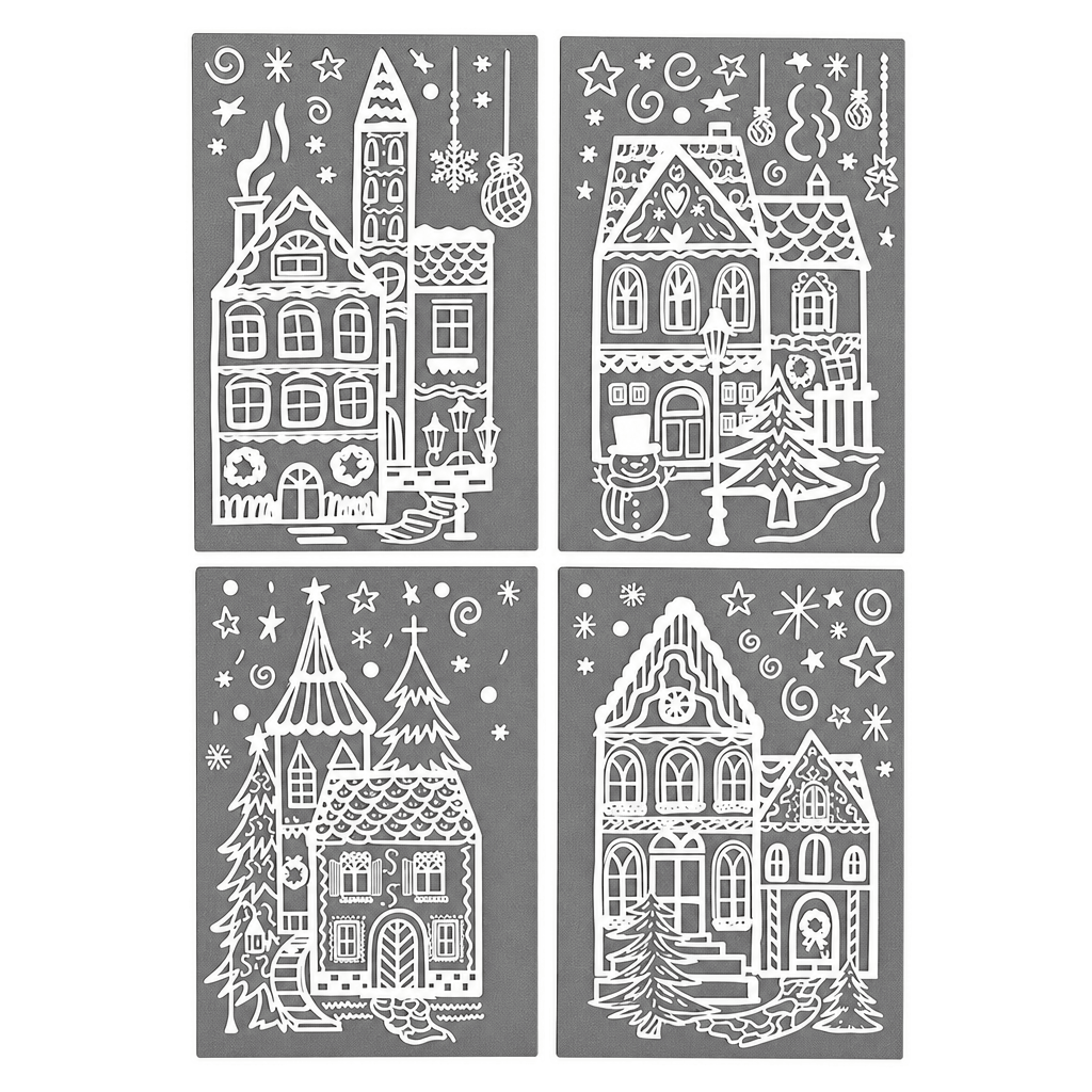 Festive Static Decals for Glass
