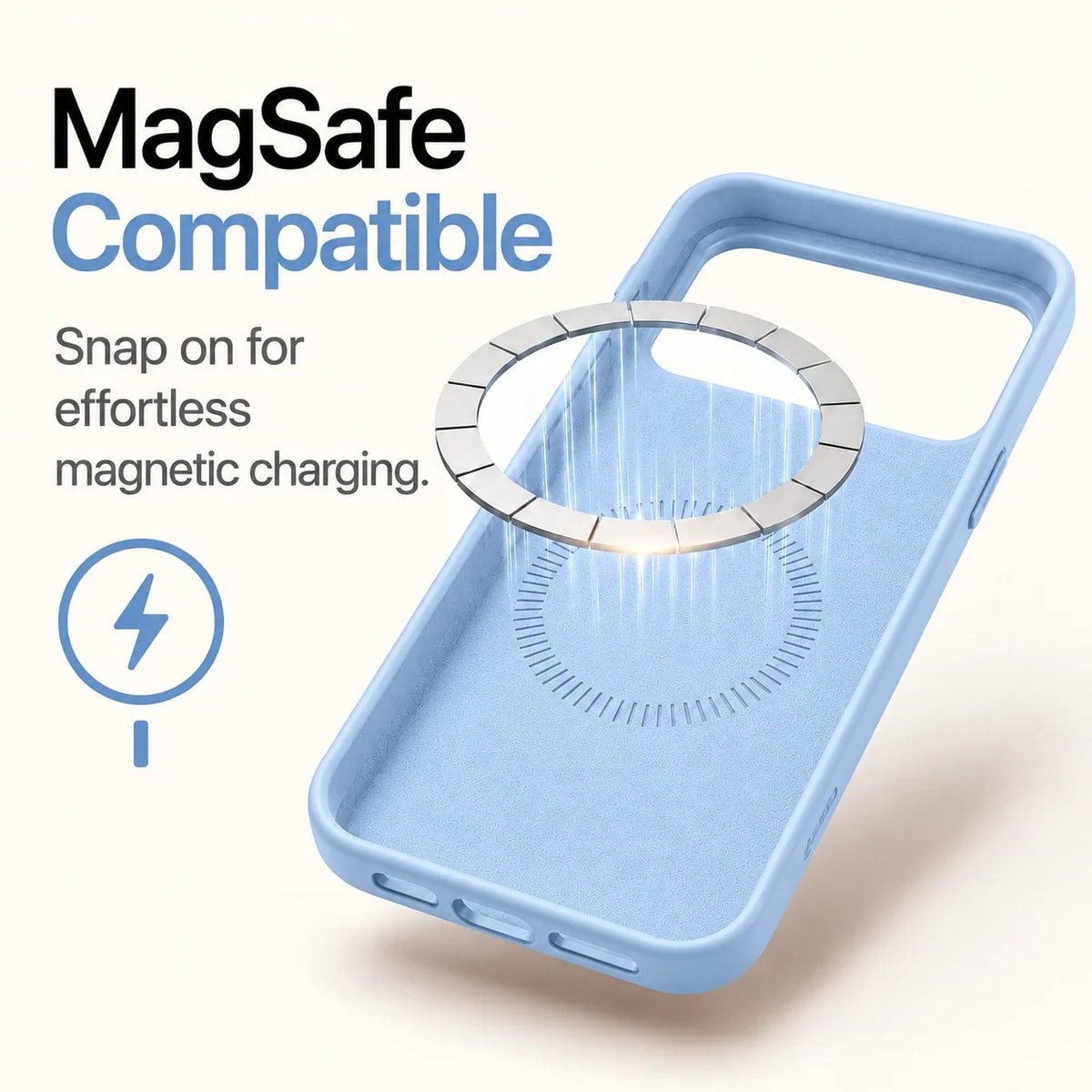 Soft MagSafe Silicone iPhone Case