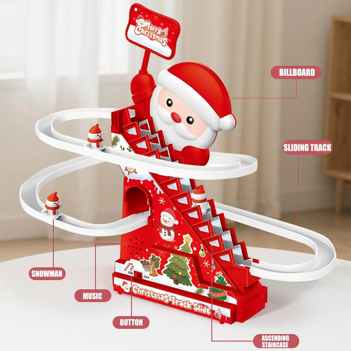 Christmas Santa Slide Roller Coaster Fun