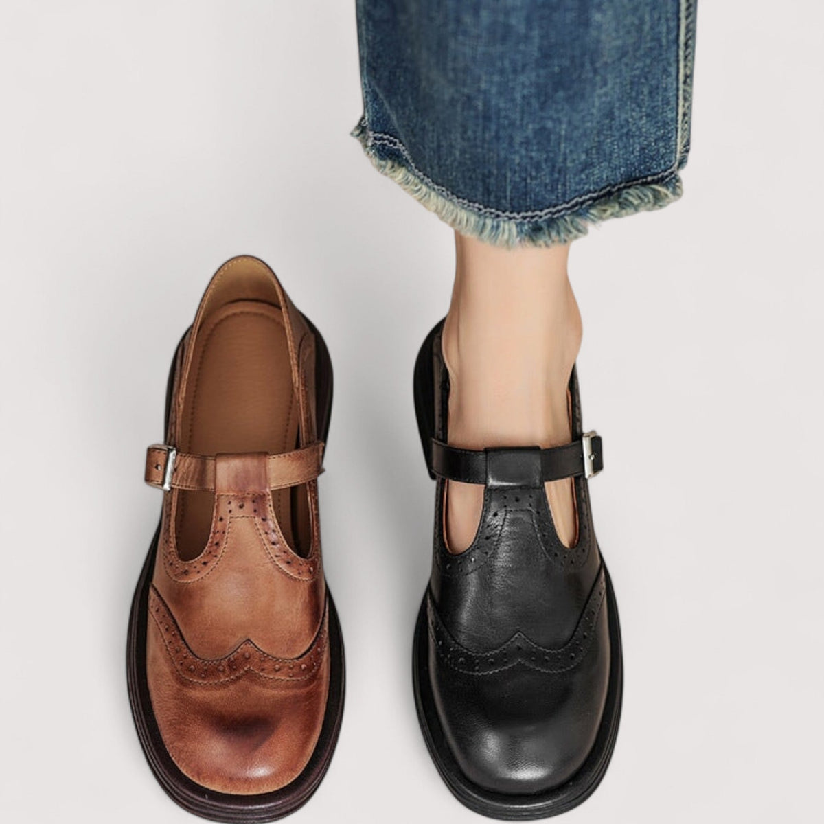Orthopedic Leather Flats