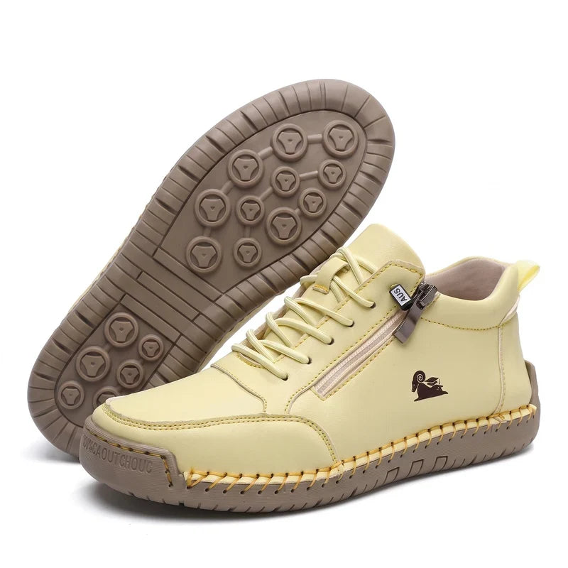Comfort Sneakers with Side Zip for Wide Feet