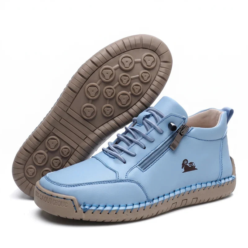 Comfort Sneakers with Side Zip for Wide Feet