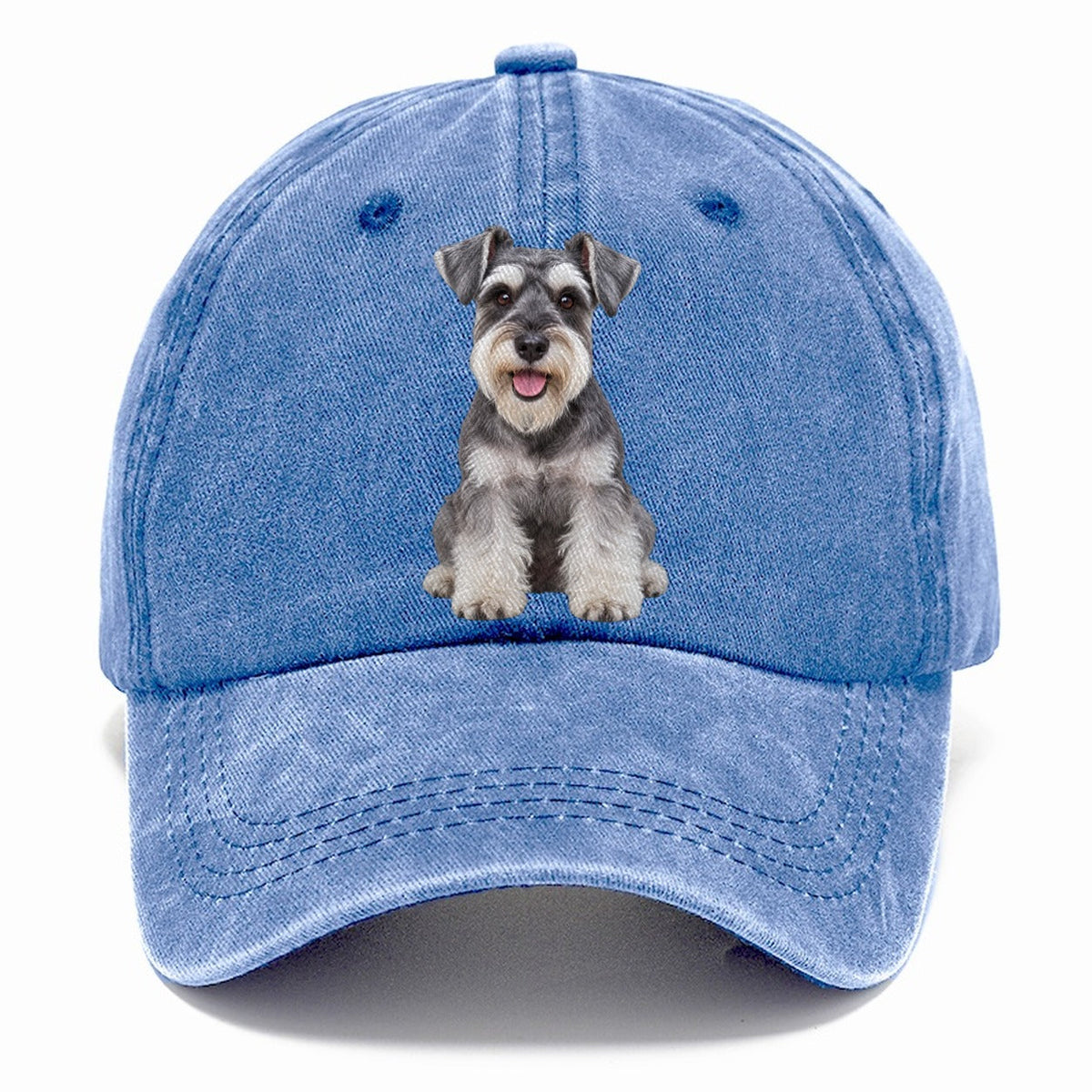 Miniature Schnauzer Sitting Top Breeds Classic Cap