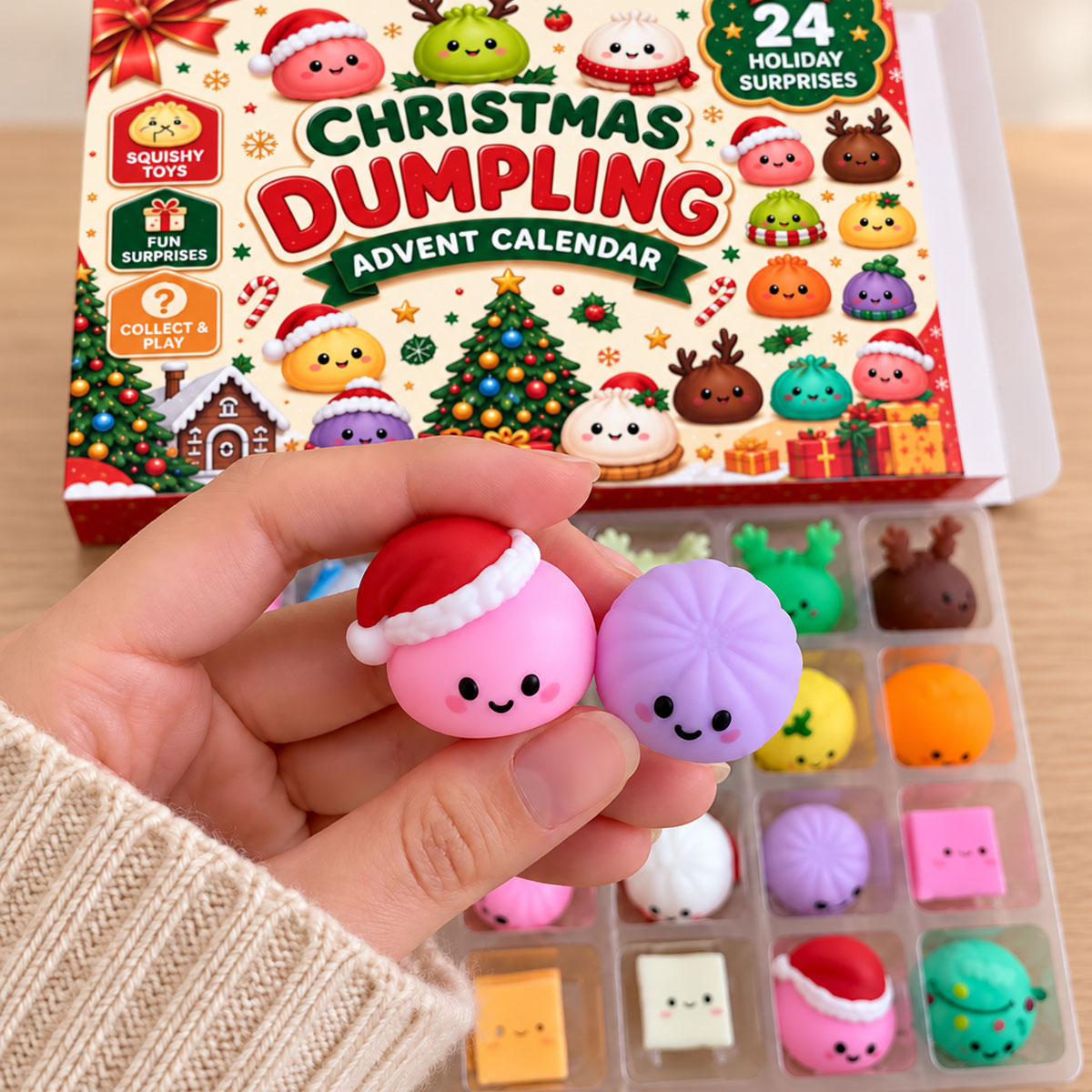 Christmas Dumpling Advent Calendar, 24-Day Countdown