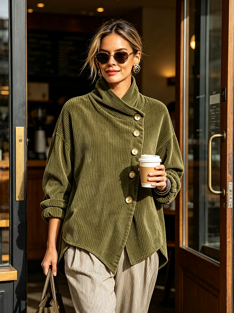 Colette Ribbed Corduroy Sweater