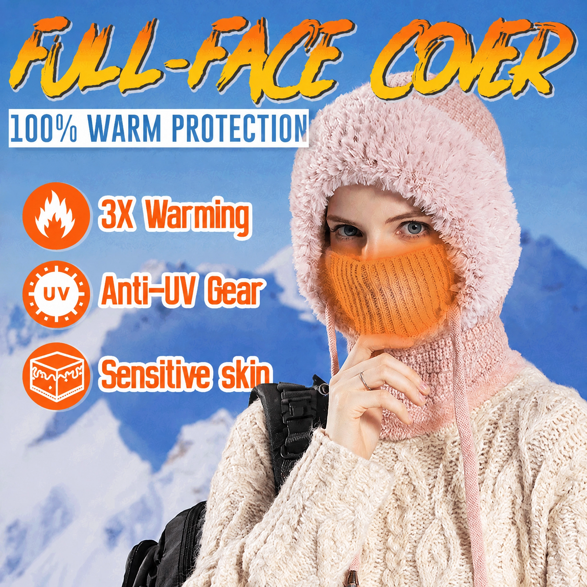 4-in-1 Full-Covering Winter Beanie Hat