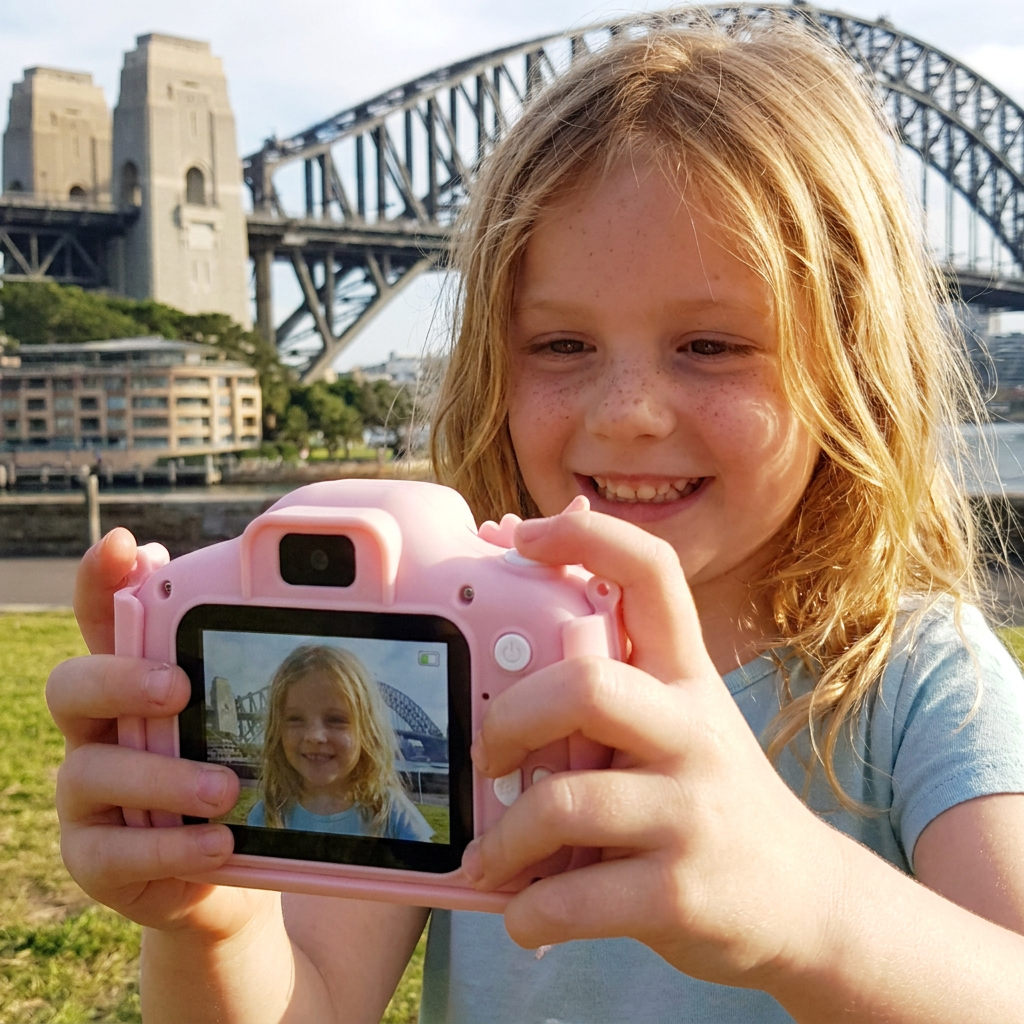 Rechargeable Kids' Digital Camera with Selfie Mode, HD Video & Silicone Case
