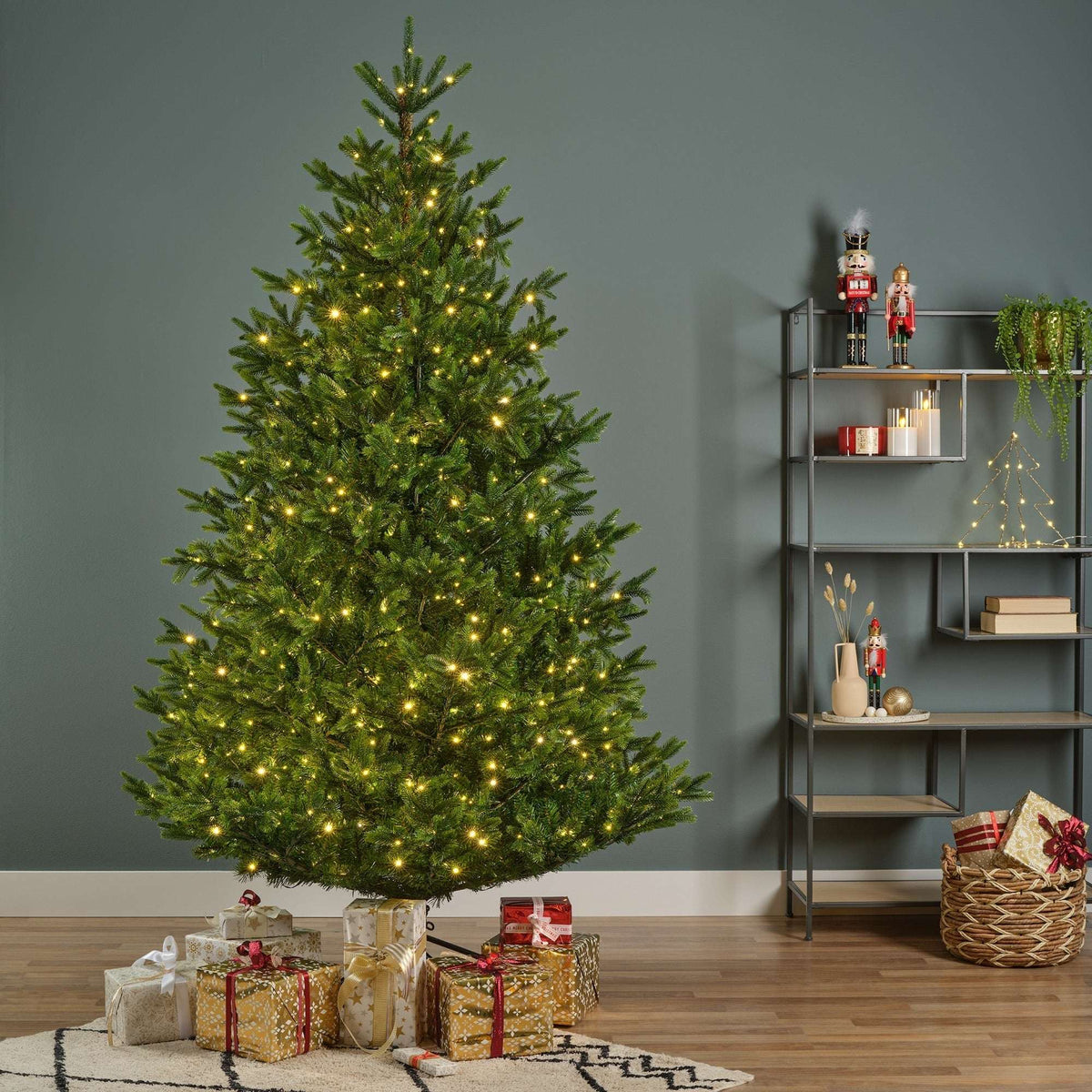 Premium Christmas Tree with LED – Green or Snow-Covered