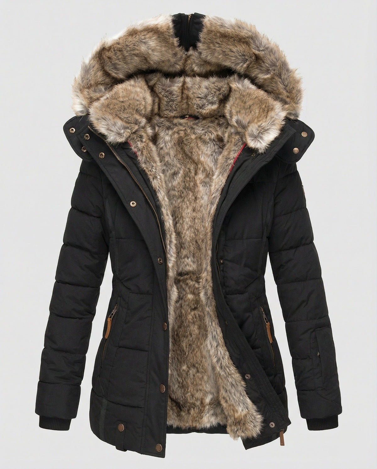Warm Waterproof Winter Jacket with Inner Lining and Hood