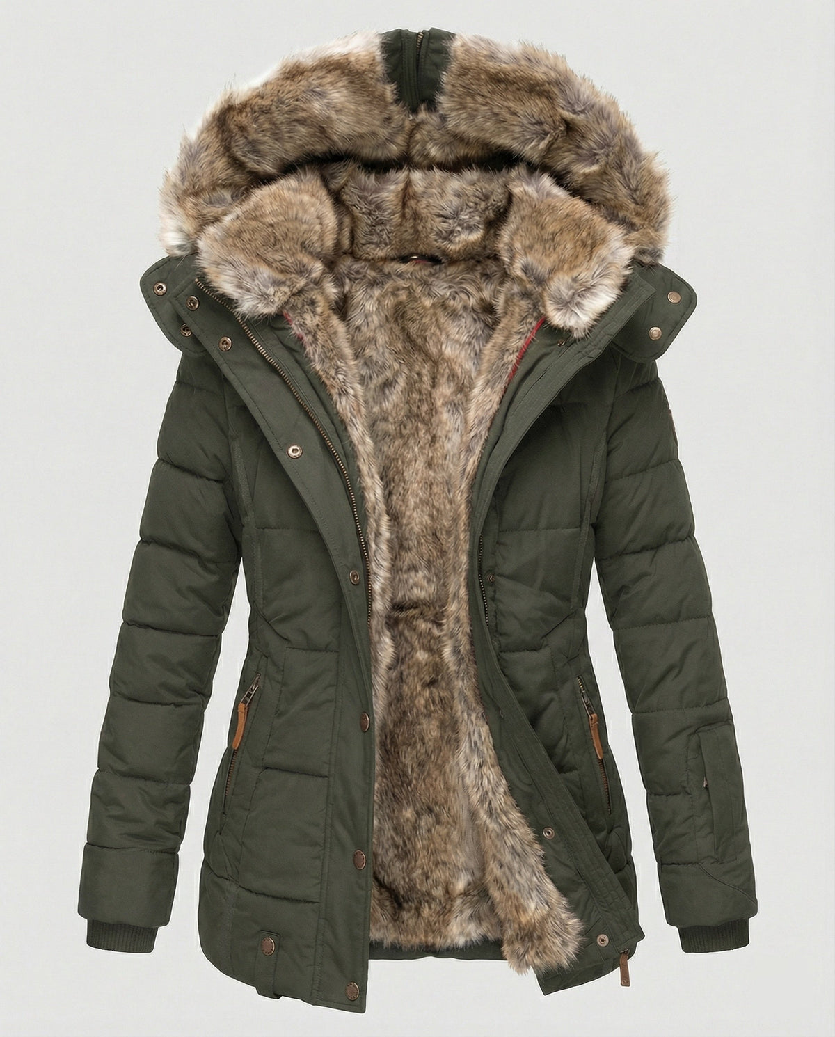 Warm Waterproof Winter Jacket with Inner Lining and Hood