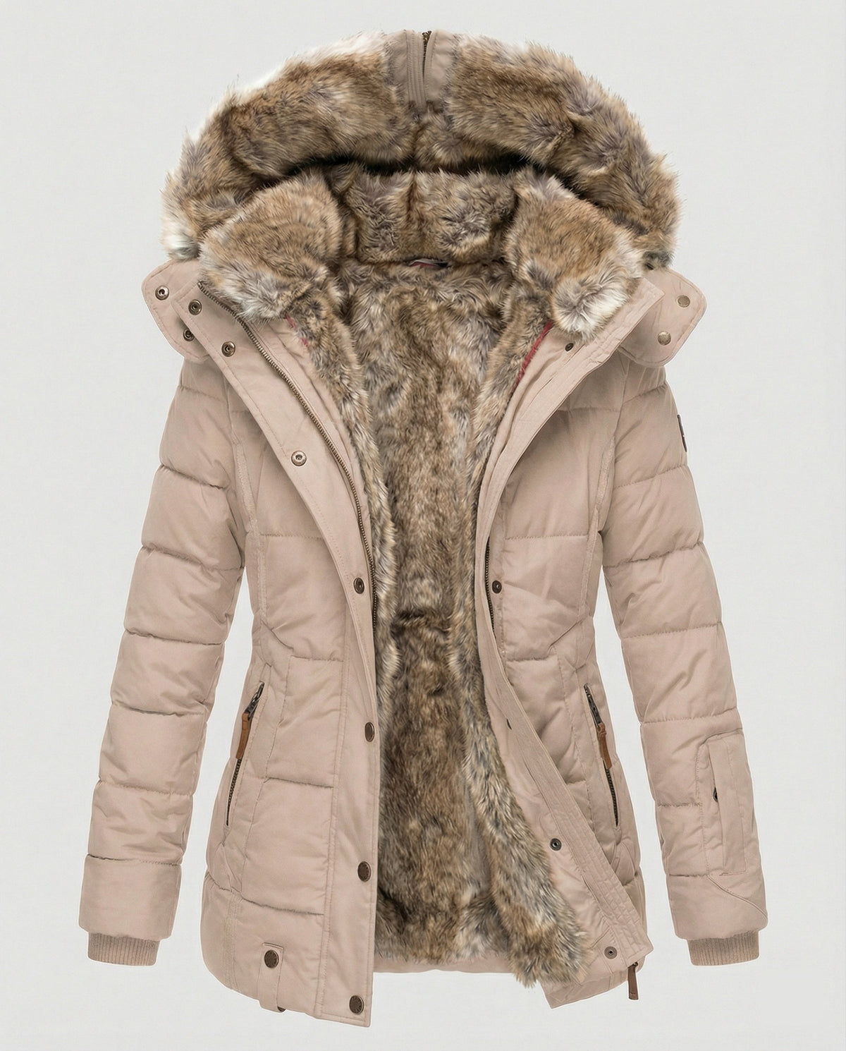 Warm Waterproof Winter Jacket with Inner Lining and Hood