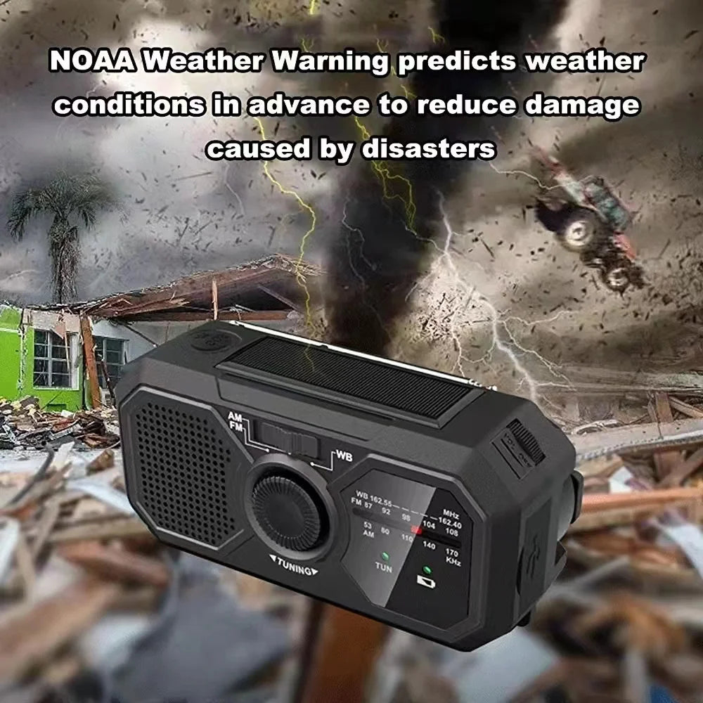 Emergency Solar Hand Crank Radio