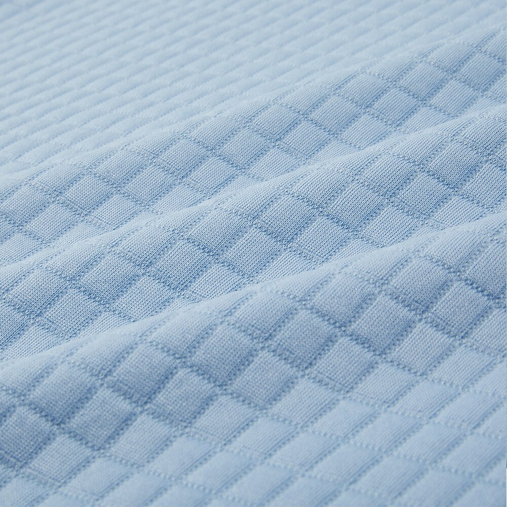 Classic Quarter Zip Textured Waffle Polo