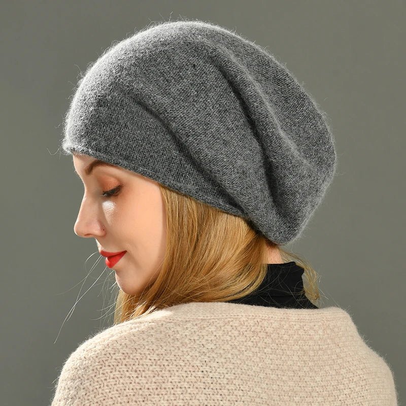 Rowan Cashmere Wool Beanie for Soft, Non-Itchy Warmth and Snug Fit
