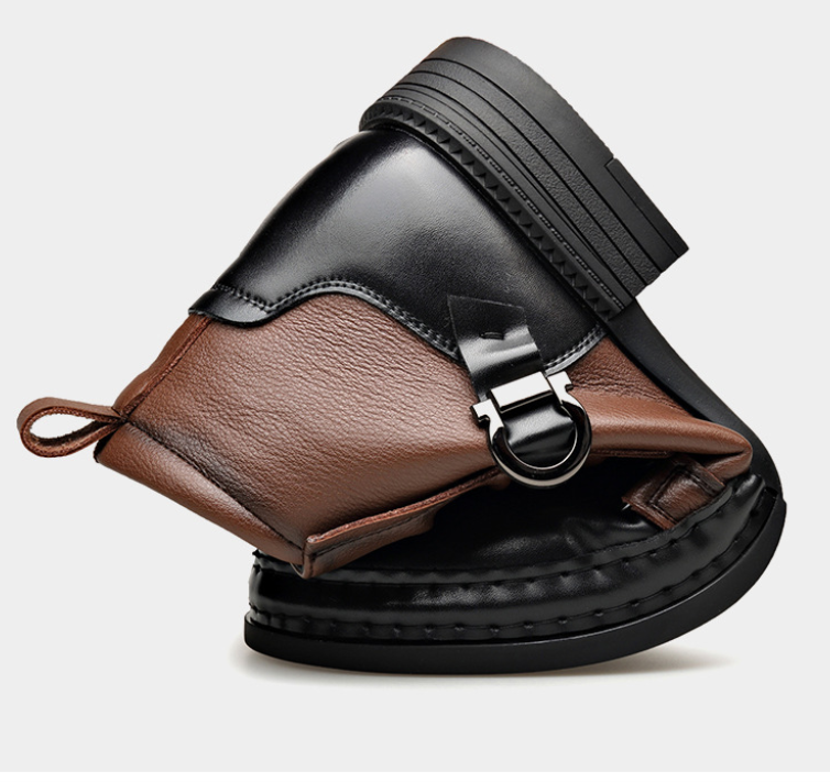 Genuine Leather Ankle Boots for Men
