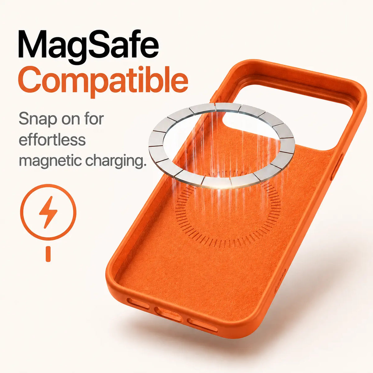 Soft MagSafe Silicone iPhone Case