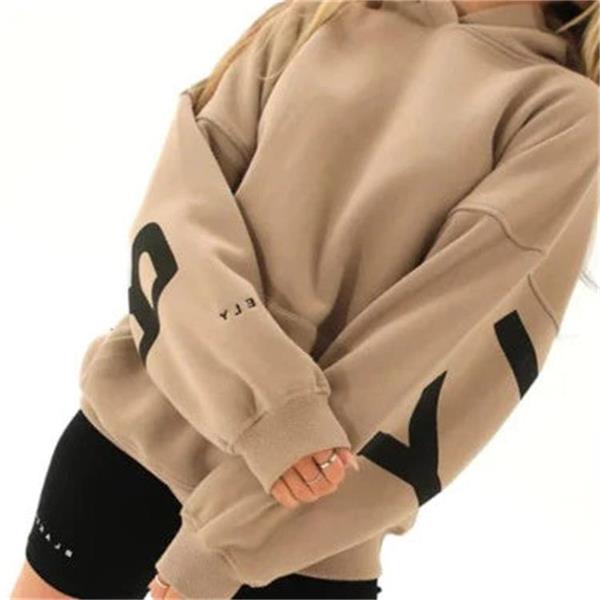Women's Oversized Hoodie – Back Print, Long Sleeve