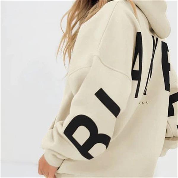 Women's Oversized Hoodie – Back Print, Long Sleeve