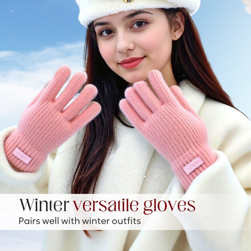 Warm Thermal Knitted Gloves with Touchscreen
