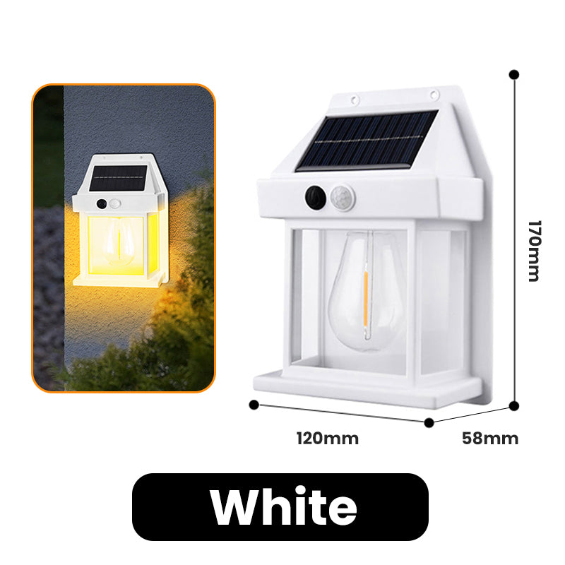 Solar Wall Light with Motion Sensor – Weatherproof, Automatic On/Off, Easy to Install for Garden and Pathways