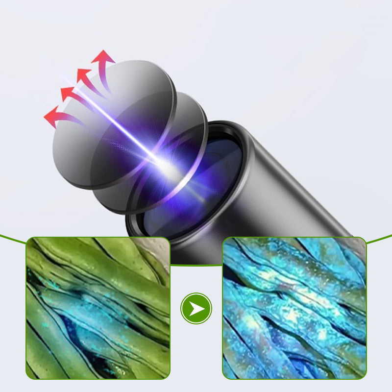 365 nm UV Flashlight | 10W Blacklight for Vegetable Inspection & Aflatoxin Detection