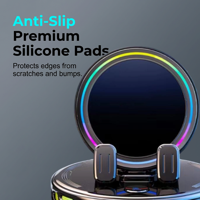 RGB Car Phone Mount Auto-Clamping & Wireless Charging