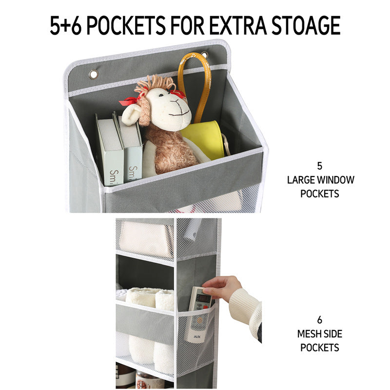 5-Tier Hanging Storage Organizer for Door or Closet