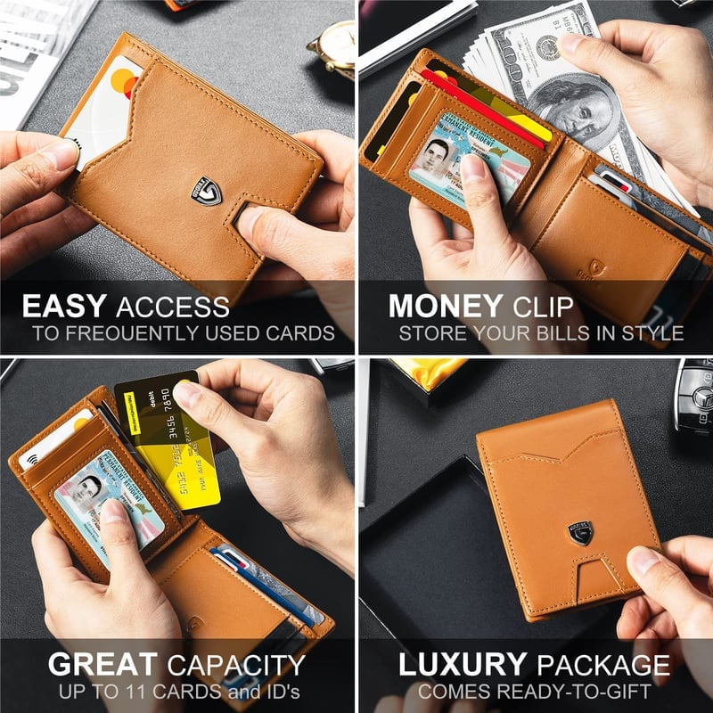 Men's Ultra Thin RFID Blocking Wallet