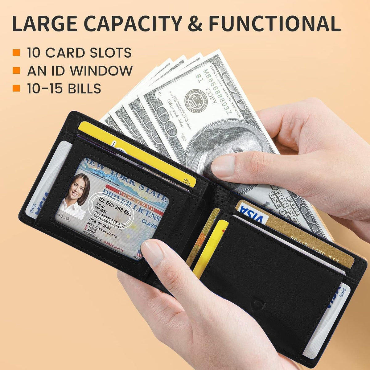 Men's Ultra Thin RFID Blocking Wallet
