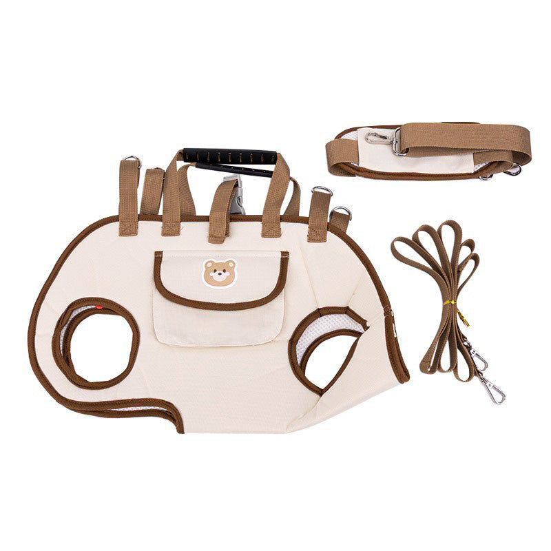 Breathable Hands-Free Pet Carrier Sling with Padded Shoulder Strap