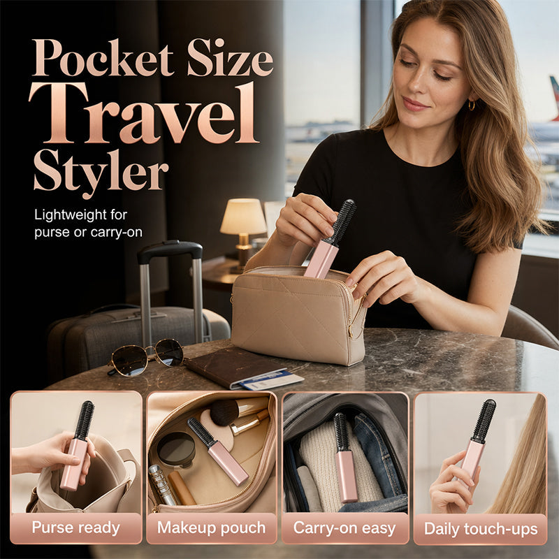 Portable Comb for Styling Bangs