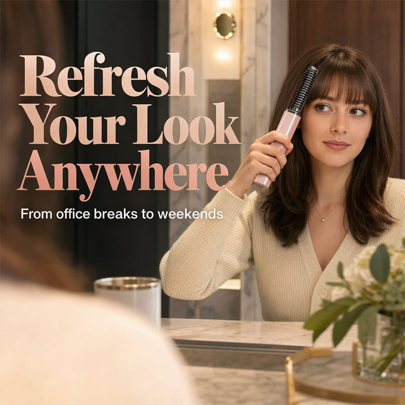 Portable Comb for Styling Bangs