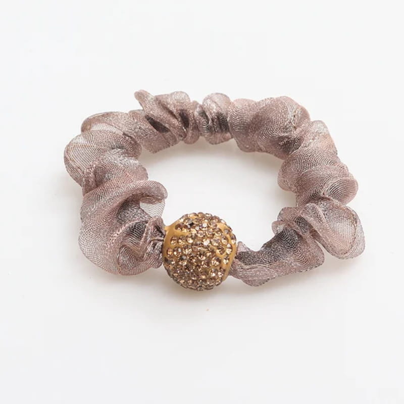 Rhinestone Mesh Hair Tie