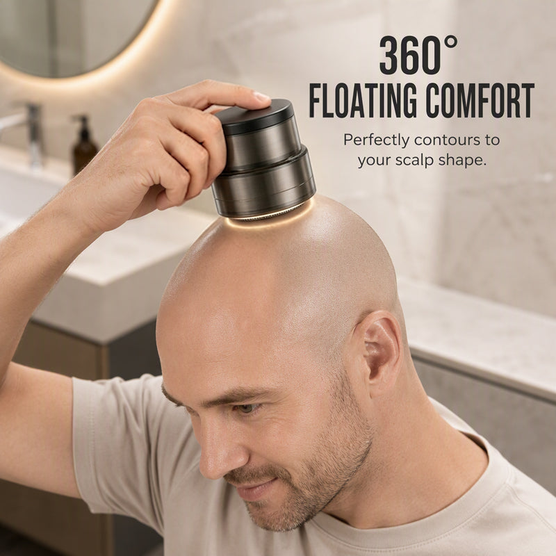 2-in-1 Electric Shaver & Beard Trimmer – Display, 30-Blade, 360° Head