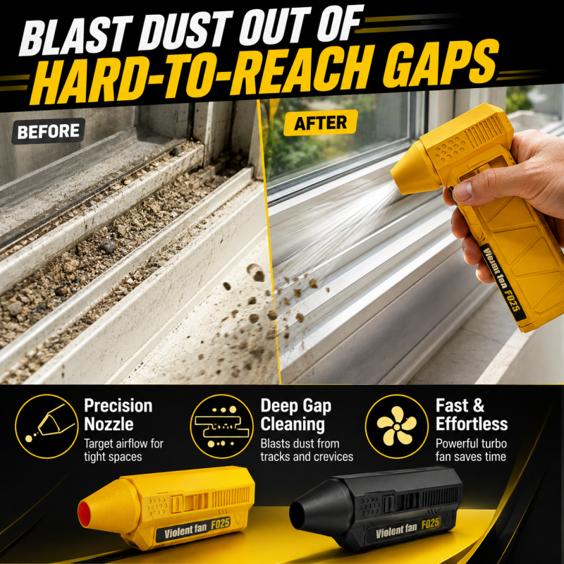 Portable Turbo Blower – 80,000 RPM Car Snow & Dust Cleaner